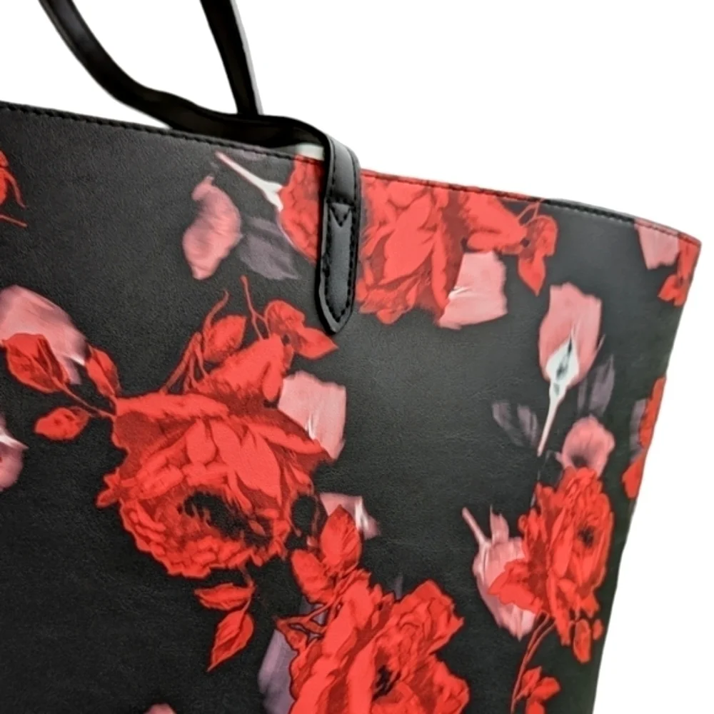 Victoria's Secret Limited Edition 2019 Large Dark Floral Rose Tote Bag